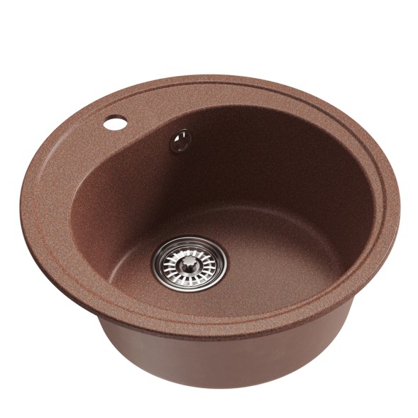 Мойкa ML-GM11 КОМФОРТ круглая, терракотовая (307), 500мм (глуб. чаши 180) - 00-00009301 