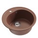 Мойкa ML-GM11 КОМФОРТ круглая, терракотовая (307), 500мм (глуб. чаши 180) - 00-00009301 
