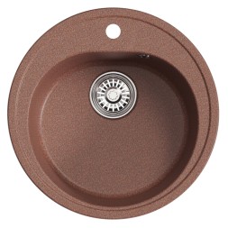 Мойкa ML-GM11 КОМФОРТ круглая, терракотовая (307), 500мм (глуб. чаши 180) - 00-00009301 