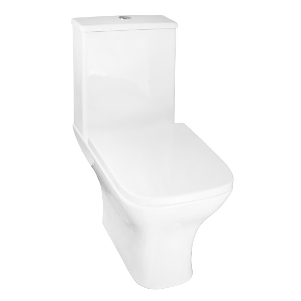 Унитаз-компакт Azario Nigel 385х616х785 напольный, безободковый, с быстросъемным сиденьем микролифт (AZ-55)