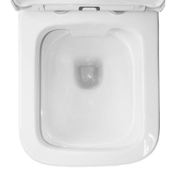 Унитаз-компакт Azario Nigel 385х616х785 напольный, безободковый, с быстросъемным сиденьем микролифт (AZ-55)