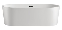 Ванна акриловая Azario BRISTOL 1600х800х580, свободностоящая, в комплекте с сифоном и металлической рамой (BRI16080)