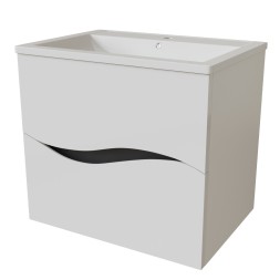 Тумба д/ванной &amp;quot;Лайф-60&amp;quot; подвесная  под раковину Марго-60 (MIXLINE) (ПВХ) - 553031 