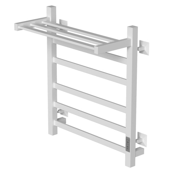 Полотенцесушитель MIXLINE TRIUMPH  60х50 (таймер, 419Вт, 4 перекладины + ПОЛКА) электрический ЧЕРНЫЙ - ML-556376 