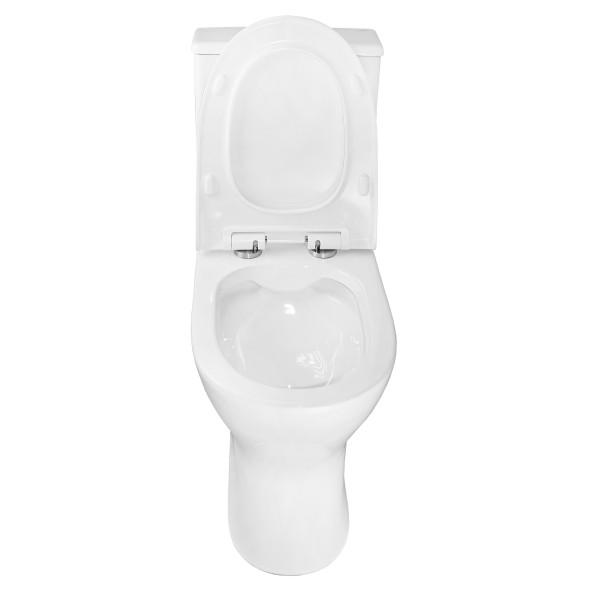 Унитаз-компакт Azario Mist 385х610х800 напольный, безободковый, с быстросъемным сиденьем микролифт (AZ-45)