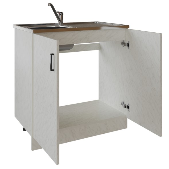 Тумба 80 ЛДСП белый мрамор - 310604 