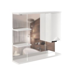 Зеркальный шкаф &amp;quot;ЭТЬЕН-80&amp;quot; правый с подсветкой (ПВХ) - 540869 