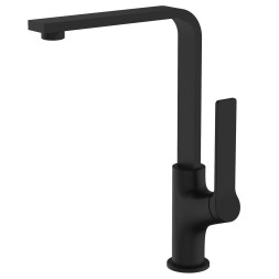 Смеситель для кухонной мойки Azario VISE керамический картридж, черный матовый (AZ-VQQ568330PA)