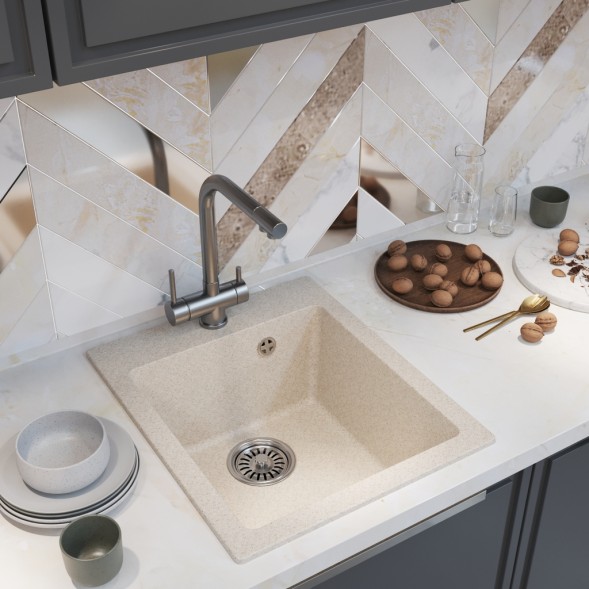 Мойка ML-GM14 КОМФОРТ бежевая (328), 420*500*190мм - 00-00009341 