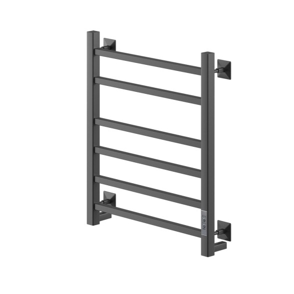 Полотенцесушитель MIXLINE FORTUNE  60х50 (таймер, 323 Вт, 6 перекладин) электрический ЧЕРНЫЙ - ML-556373 