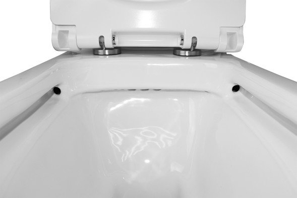 Унитаз-компакт Azario Glory 380х680х812 напольный, безободковый с быстросъемным сиденьем микролифт (AZ-49)