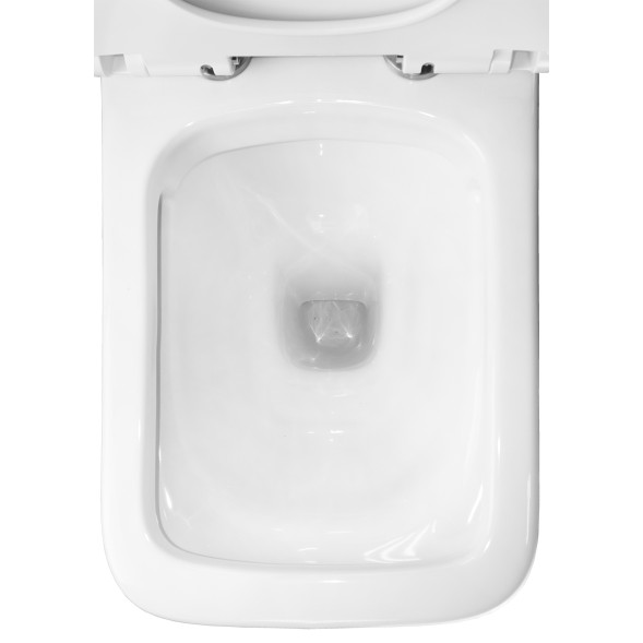 Унитаз-компакт Azario Glory 380х680х812 напольный, безободковый с быстросъемным сиденьем микролифт (AZ-49)