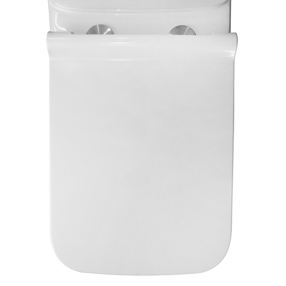 Унитаз-компакт Azario Glory 380х680х812 напольный, безободковый с быстросъемным сиденьем микролифт (AZ-49)