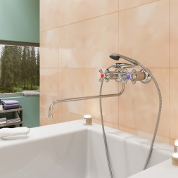 Смеситель для ванны и раковины 1/2 кер. MIXLINE ML10-02 - ML10-02