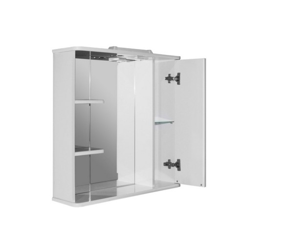 Зеркальный шкаф &amp;quot;ЭТЬЕН-75&amp;quot; правый с подсветкой  (ПВХ) - 529941 