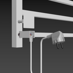 Полотенцесушитель MIXLINE FORTUNE  60х50 (таймер, 445 Вт, 5 перекладин + ПОЛКА) электрический БЕЛЫЙ - ML-556427 