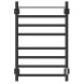 Полотенцесушитель MIXLINE TRIUMPH  80х50 (таймер, 558Вт, 6 перекладин + ПОЛКА) электрический ЧЕРНЫЙ - ML-556384 