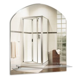 Зеркало MIXLINE "Арка" 500*580 (ШВ) с полкой - 00000006