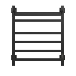 Полотенцесушитель MIXLINE FORTUNE  60х50 (таймер, 445 Вт, 5 перекладин + ПОЛКА) электрический ЧЕРНЫЙ - ML-556428 