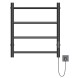 Полотенцесушитель MIXLINE VEGA  60х50 (таймер, 201 Вт, 4 перекладины) электрический ЧЕРНЫЙ - ML-556342 