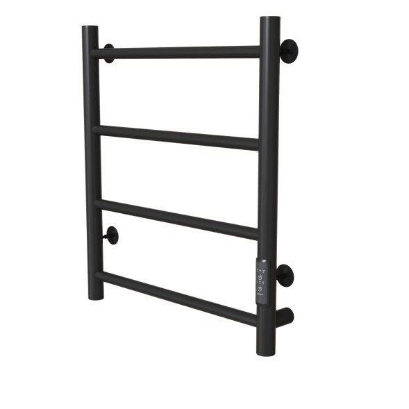 Полотенцесушитель MIXLINE VEGA  60х50 (таймер, 201 Вт, 4 перекладины) электрический ЧЕРНЫЙ - ML-556342 