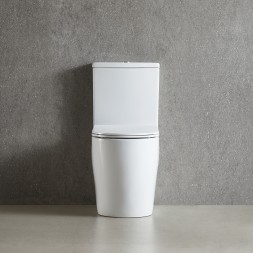 Унитаз напольный Azario LUMA TORNADO FLUSHING безободковый в комплекте с бачком и сиденьем микролифт, дюропласт. 595*360*820 мм (AZ-1253ST)