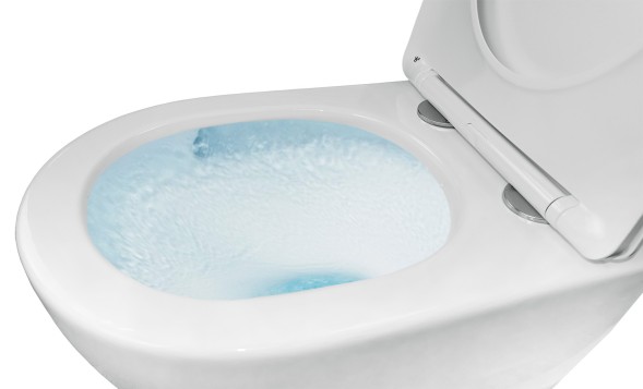 Унитаз подвесной Azario Trevi 495х360х390 безободковый, слив &amp;quot;ТОРНАДО&amp;quot;, в комплекте с сидением микролифт, белый (AZ-0093UQ3)