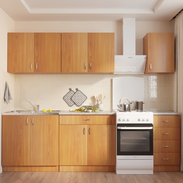 шкаф навесной кухонный 60 ольха - 523278 