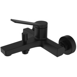 Смеситель для ванны и душа Azario VISE с ручным душем, керамический картридж, черный матовый (AZ-VSA238330PA)