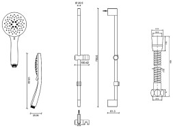 Душевой гарнитур Jacob Delafon Salute хром (E32907-CP)