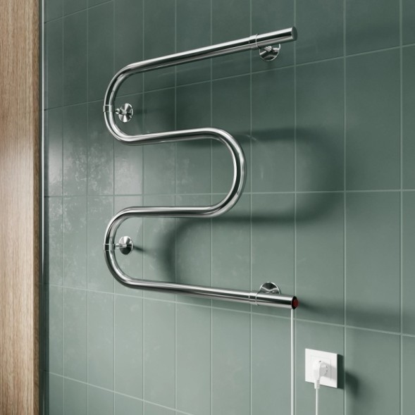 Полотенцесушитель MIXLINE SIMPLE M 50x50 (кнопочный выкл, 153 Вт) - ML-556799 