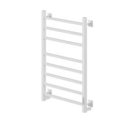 Полотенцесушитель MIXLINE FORTUNE  80х40 (таймер, 372 Вт, 8 перекладин) электрический БЕЛЫЙ - ML-556377 