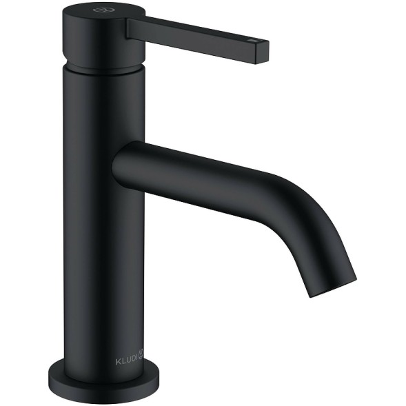 Смеситель для раковины Kludi Nova Fonte Pura керамический картридж, черный матовый (200283915)