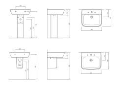 Раковина Kale BABEL 60, белая (310200200047)