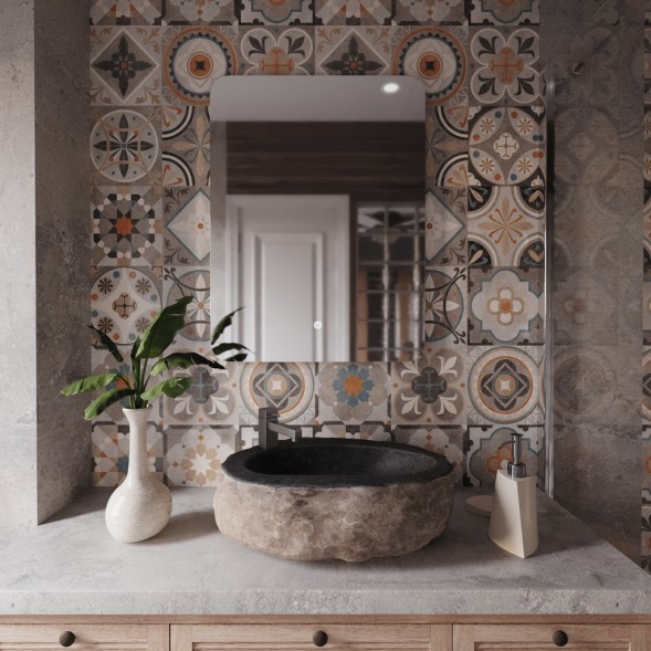 Зеркало MIXLINE &amp;quot;Алон радиус&amp;quot; - ЭКОНОМ 600*800 (ШВ) светодиодная подсветка, сенсорный выключатель - MLZ.Al.6-8.1.2 