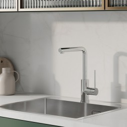 Смеситель для кухни 35к IDDIS RULSBL0i05 "Rule" высокий пов. излив, п/гайку ХРОМ - RULSBL0i05