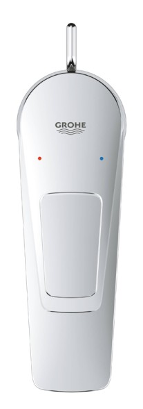 Смеситель для раковины GROHE BauLoop с ограничителем температуры и рычажным донным клапаном, размер S, хром (23335001)