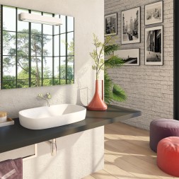 Раковина накладная на столешницу "Купер-56*38" ш*г (Kirovit) -