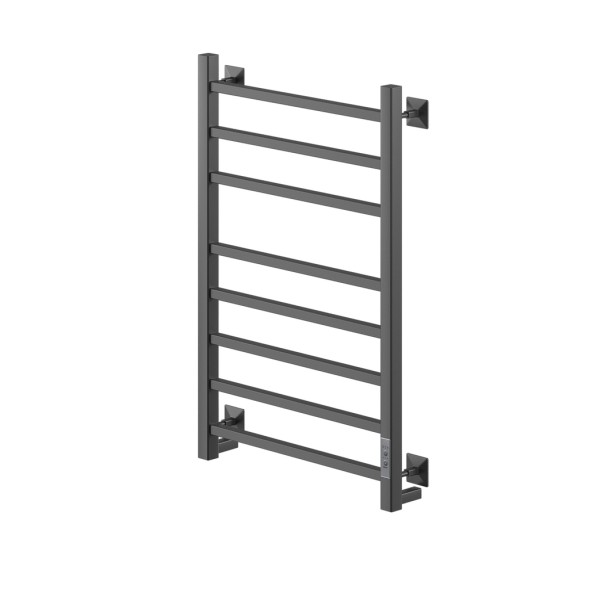 Полотенцесушитель MIXLINE FORTUNE  80х50 (таймер, 425 Вт, 8 перекладин) электрический ЧЕРНЫЙ - ML-556380 