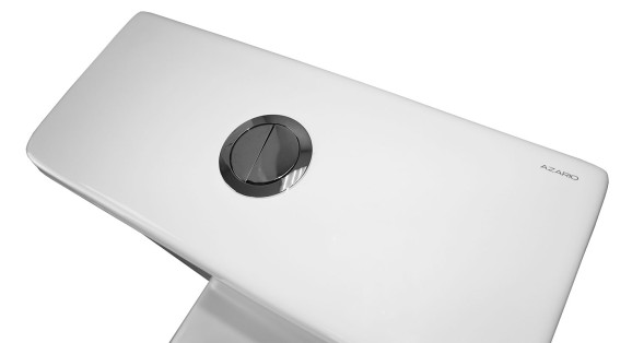 Унитаз моноблок с функцией биде Azario Lodi 350х665х750 напольный, безободковый, горизонтальный слив, сиденье дюропласт микролифт (AZ-8617B)