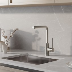 Смеситель для кухни 35к IDDIS RULSTL0i05 "Rule" высокий пов. излив, п/гайку СТАЛЬ - RULSTL0i05