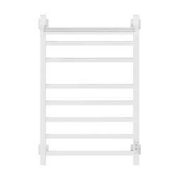 Полотенцесушитель MIXLINE FORTUNE  80х50 (таймер, 560 Вт, 7 перекладин + ПОЛКА) электрический БЕЛЫЙ - ML-556429 