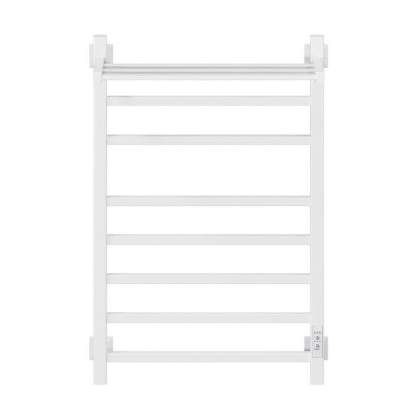 Полотенцесушитель MIXLINE FORTUNE  80х50 (таймер, 560 Вт, 7 перекладин + ПОЛКА) электрический БЕЛЫЙ - ML-556429 