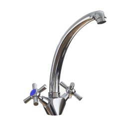 Смеситель для кухни 1/2 кер. MIXLINE ML09-032 высокий излив п/гайку (без подводки) - ML09-032 