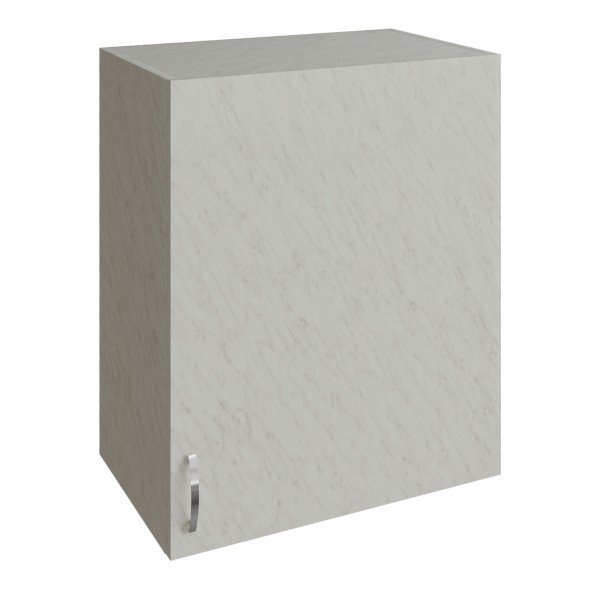 шкаф навесной кухонный с сушкой 50 белый мрамор - 510096 