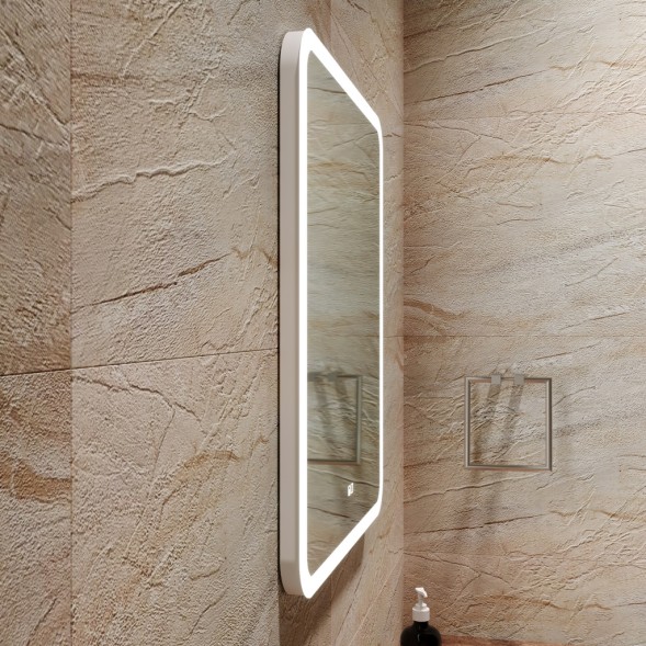 Зеркало MIXLINE &amp;quot;Стив-2&amp;quot; 600*700 (ШВ) сенсорный выключатель, светодиодная подсветка + подогрев - LED-00002842 