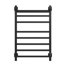 Полотенцесушитель MIXLINE FORTUNE  80х50 (таймер, 560 Вт, 7 перекладин + ПОЛКА) электрический ЧЕРНЫЙ - ML-556430 