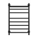 Полотенцесушитель MIXLINE FORTUNE  80х50 (таймер, 560 Вт, 7 перекладин + ПОЛКА) электрический ЧЕРНЫЙ - ML-556430 