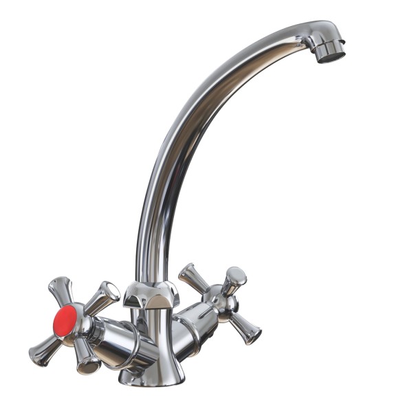 Смеситель для кухни 1/2 кер. MIXLINE ML10-03 п/гайку (без подводки) - ML10-03 