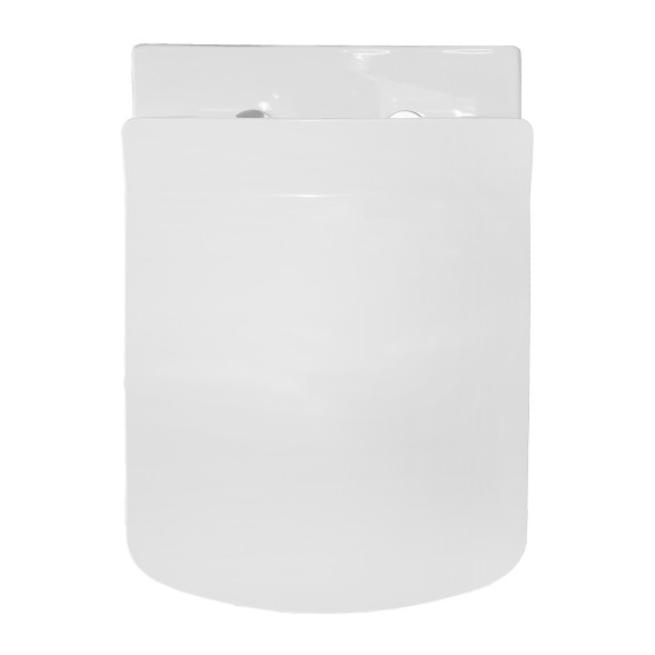 Унитаз подвесной Creo Ceramique Tours с сиденьем микролифт, белый (TO1100N+TO1001N)